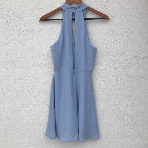 Lulu’s Periwinkle Skater Dress - Picture 2 of 8